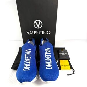 Valentino Blue Queenie Women's Slip-On Sneakers